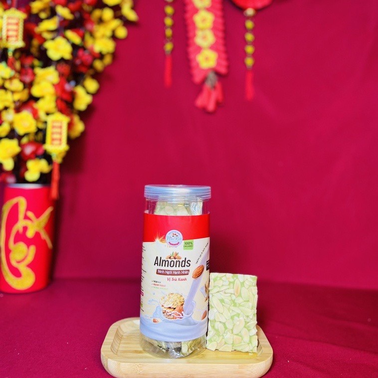 Bánh ngói hạnh nhân MIXU NUTS 250gr siêu hạt thượng hạng thơm ngon hỗ trợ ăn kiêng giảm cân khoa học hiệu quả A4