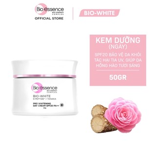 Kem Dưỡng Trắng Sáng Da Ban Ngày Bio-essence Bio-White Pro SPF20 PA++ Day Cream chiết xuất Tanaka&Camellia 50g