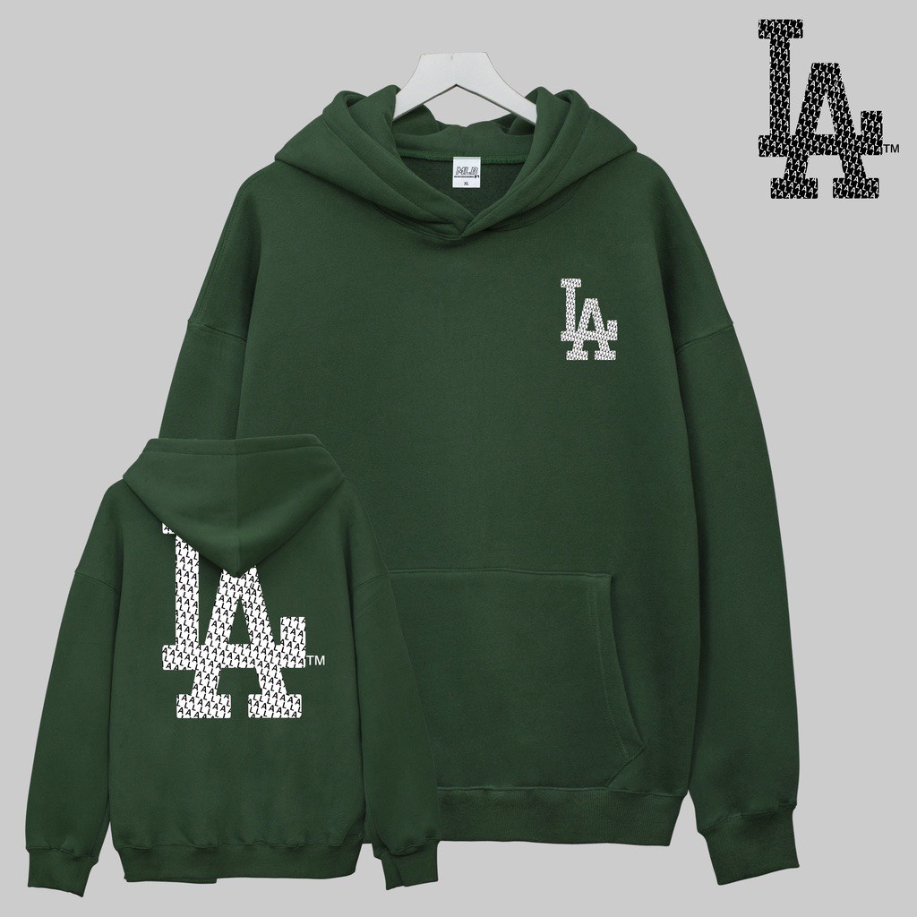 Áo Hoodie Nỉ Bông MLB LA TM , Áo Nỉ Bông Unisex Nam Nữ