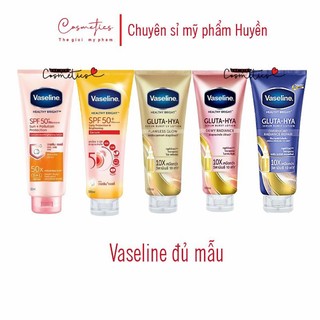 Lẻ tuýp Vaseline Gluta 10x ngày & đêm 330ml