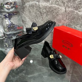 giày đốc,moca,mọi nơ miu bóng gót 5cm