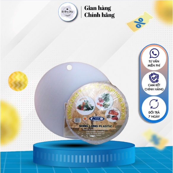 Thớt nhựa trắn Song Long - Thớt tròn