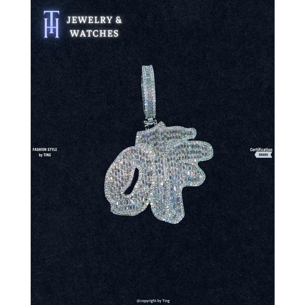 HT JEWELRY - Mặt dây chuyền OTF phím đính full paget phong cách HipHop BST2022