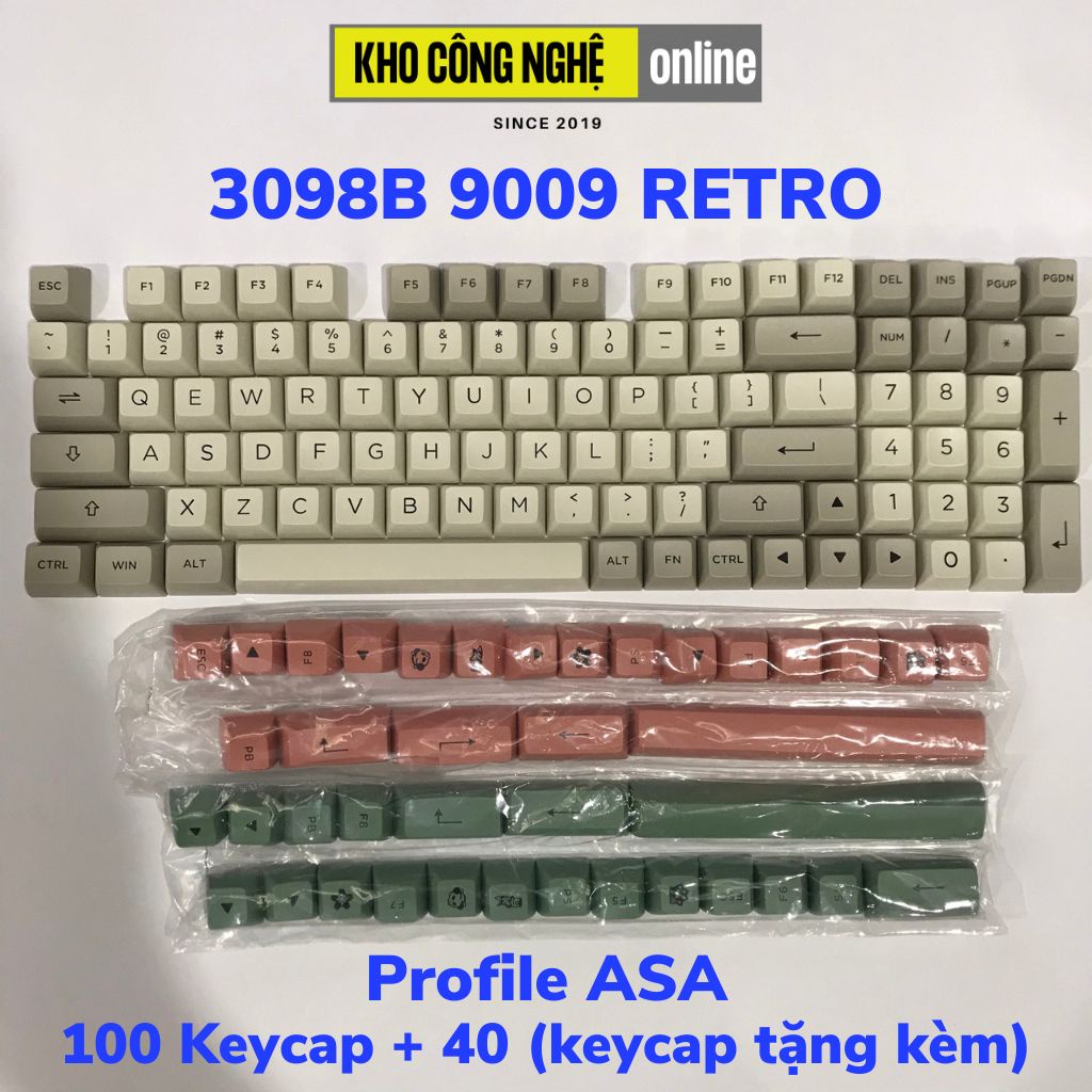 Bộ nút, keycap thay cho bàn phím cơ chất liệu nhựa ABS và nhựa PBT