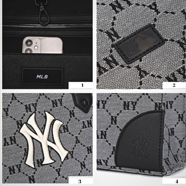Túi Tote MLB Monogram Jacquard Shopper Bag New York Yankees