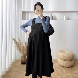 Yếm bầu thời trang công sở chất nhung dày dặn freesize dưới 70kg không kèm áo