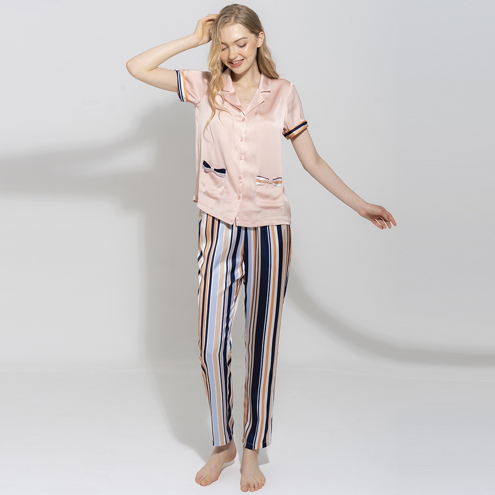 Bộ Đồ Satin Dài Nữ Vincy Thoáng Mát BSD030W21