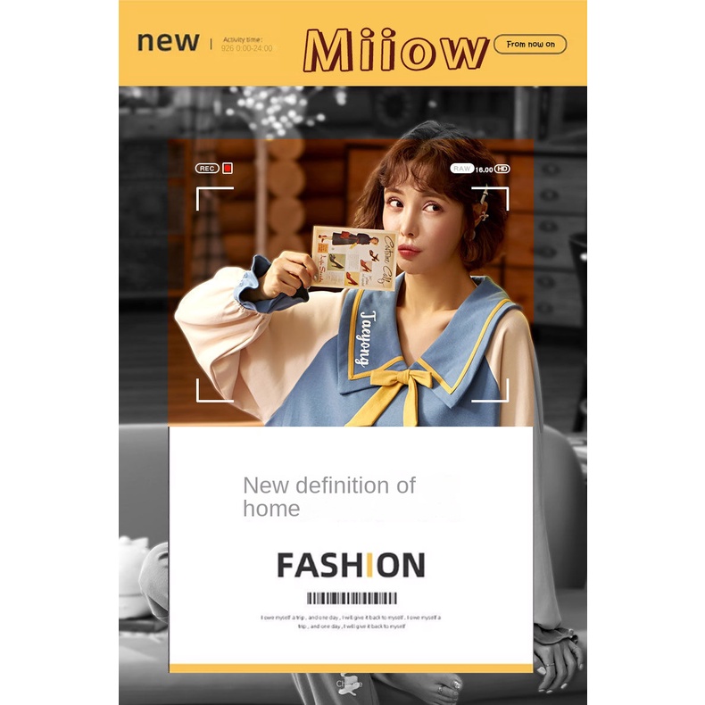 Bộ Đồ Ngủ Tay Dài Chất Liệu Cotton Nguyên Chất In Họa Tiết Hoạt Hình Dễ Thương Thời Trang Cho Nữ