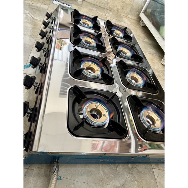 BẾP GAS 8 LÒ  Chuyên nấu mỳ cay bánh xèo