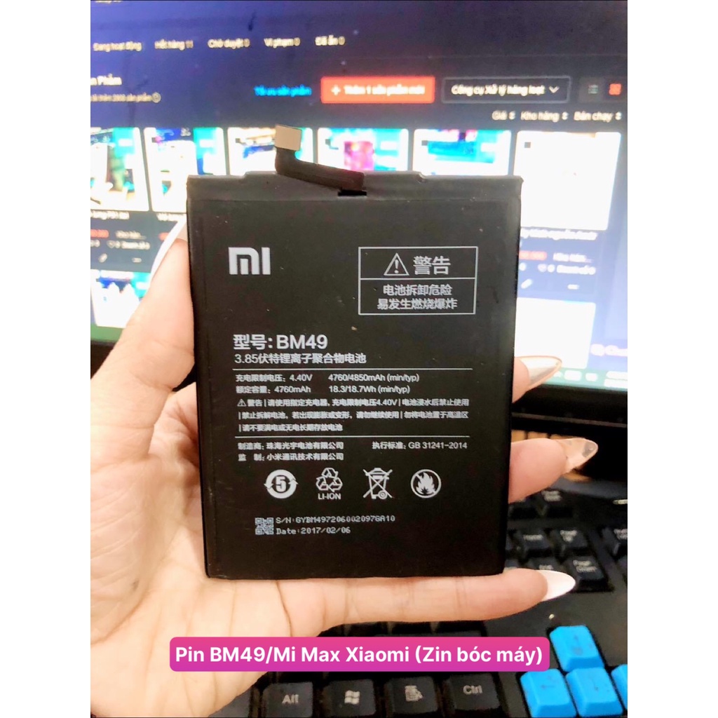 Pin BM49/Mi Max Xiaomi (Zin bóc máy)
