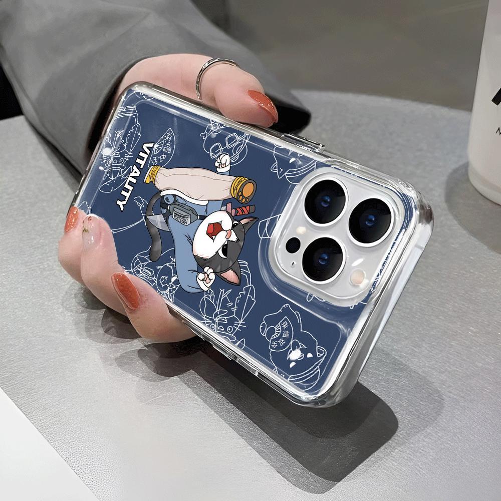 Ốp Điện Thoại Tpu Trong Suốt In Hình Chó Kung Fu Thời Trang Cho iphone 14promax 13 12 11 7Plus 7 8 X XR XSMax
