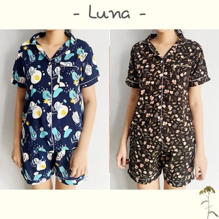 Bộ đồ pijama mặc nhà bigsize thoải mái lụa Thái cao cấp Luna