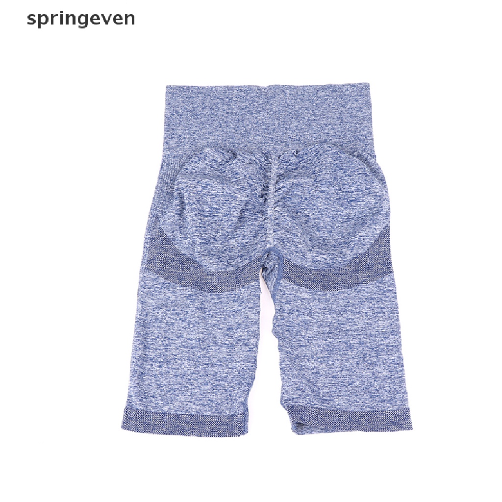 Quần Short Tập Yoga / Đạp Xe Lưng Cao Không Đường May Thời Trang Mùa Xuân Cho Nữ