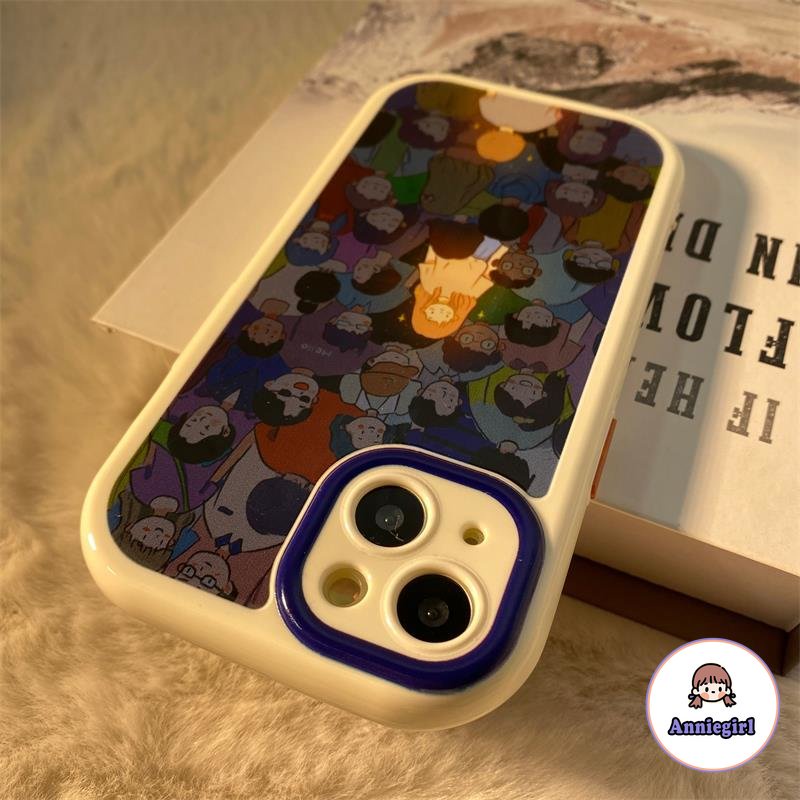 Ốp Điện Thoại TPU Mềm Chống Sốc Chống Dơ In Hình Bé Trai Bé Gái Hoạt Hình Cho IPhone 14 13 12 11 Pro Max 14 Pro Max