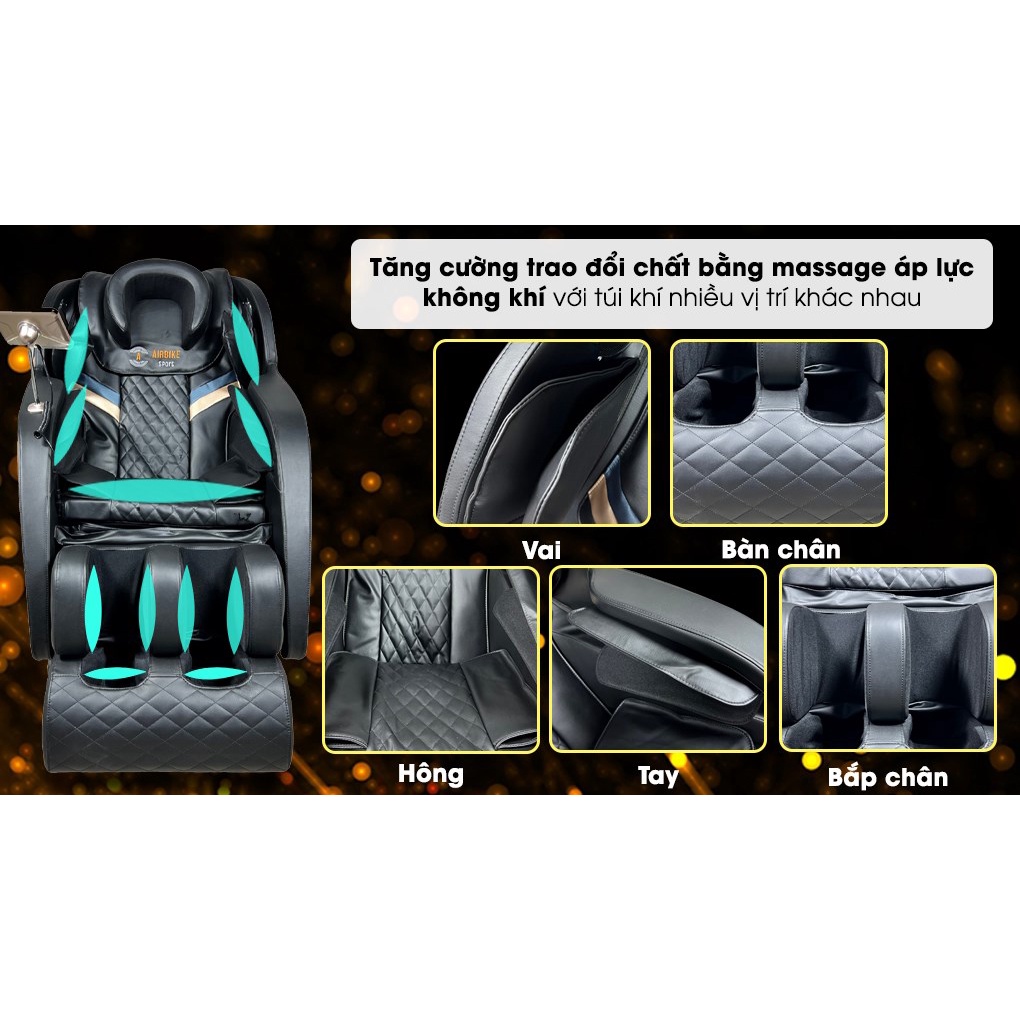 Ghế Massage Toàn Thân Airbike Sport MK336 - Hàng trưng bày trày xước