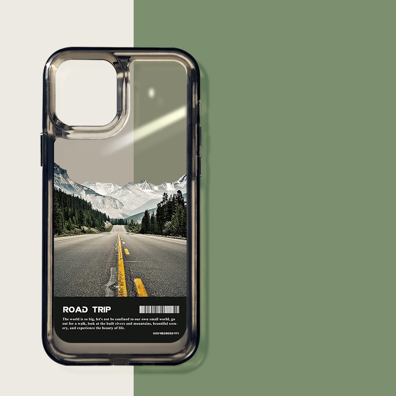 Ốp Điện Thoại DecoPhone Acrylic tpu acrylic Trong Suốt Hình Núi Tuyết Cho iphone 6s 7 8 plus x xs xr 11 12 13 14 15 max pro