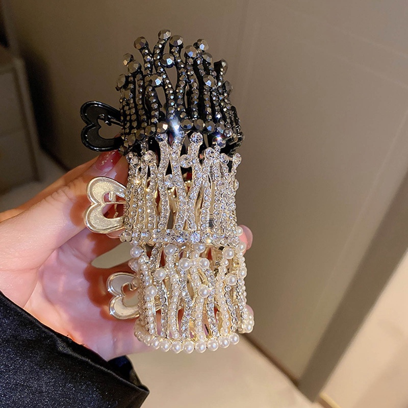 Fancyqube Kẹp Tóc Đuôi Ngựa Hình Cá Mập Chống Xóc Chất Lượng Cao