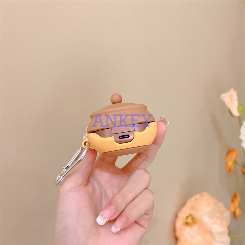 Samsung Galaxy Buds 2 Pro / Buds Live Cover Cute Robot Earphone Silicone Case Earbuds Waterproof Shockproof Soft Protective Headphone Cover Headset Skin with Hook
