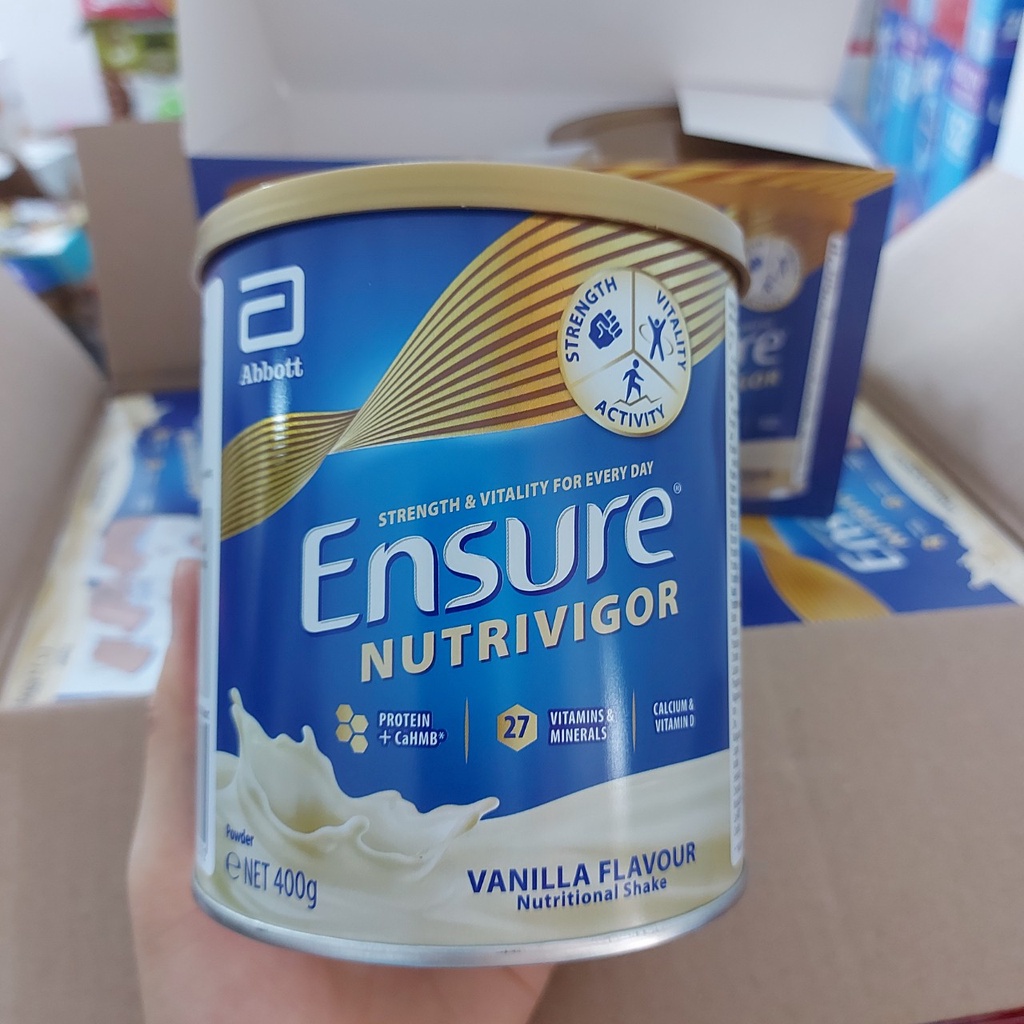 Sữa bột Ensure Mỹ Original Nutrition Powder 397g/ Ensure Uk Nutrivigor date 2024