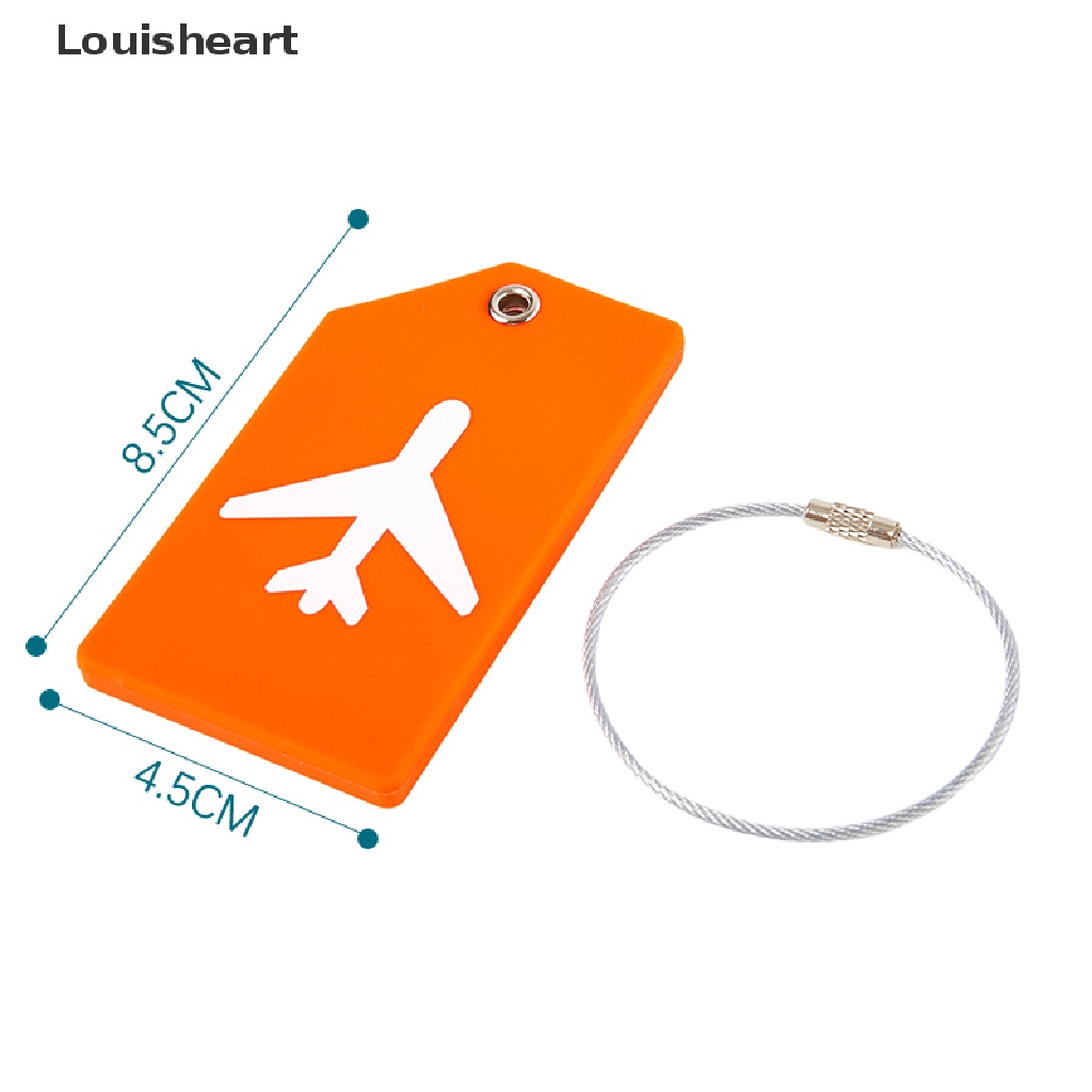 1 Thẻ Đánh Dấu Hành Lý Bằng Nhựa PVC Mềm Hiệu Louisheart TFG