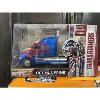 Mô hình ô tô Transformers kim loại western star 5700 xe Optimus Prime