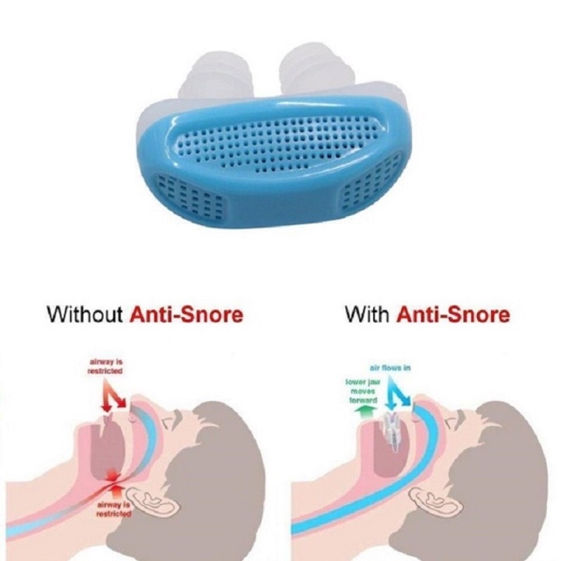 Dụng Cụ Hỗ Trợ Chống Ngáy Ngủ Và Lọc Không Khí - Thiết Bị Hỗ Trợ Chống Ngủ Ngáy Silicon 2 Trong 1 Tiện Ích