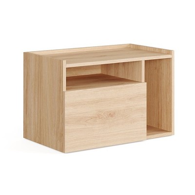 LEMA, Tủ đầu giường 1 ngăn kéo DRA_072, 70x41x45cm, kệ đầu giường Scandi Home