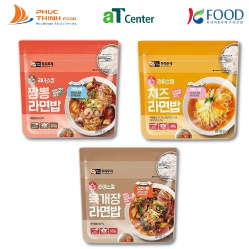 Mỳ Ramen Và Cơm Trộn Hàn Quốc Doori Doori Vị Cay, Phomai, Hải Sản Gói 126g