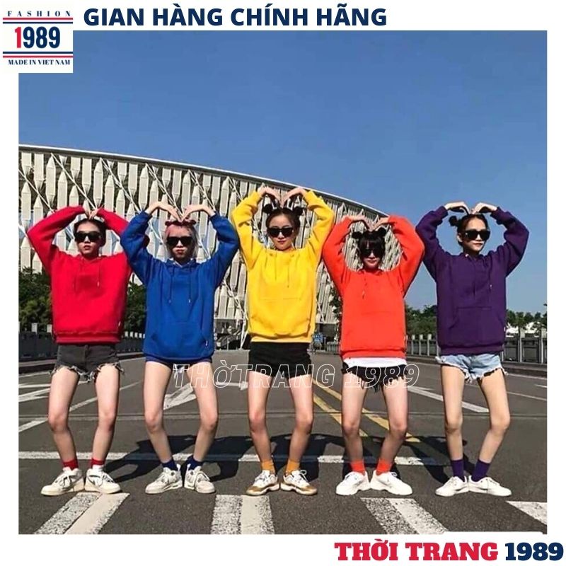 Áo nỉ nữ phom rộng dấu quần ,hoodie cực xinh ,áo thun nữ trơn 1 mầu -PHƯƠNG 1988 | BigBuy360 - bigbuy360.vn