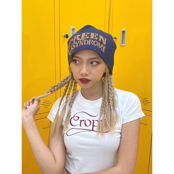 Mũ len dệt kim hai mặt thu đông style Jennie