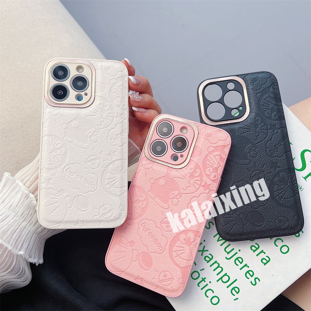 Ốp Điện Thoại Da Viền Kim Loại Sang Trọng Cho iPhone 14 / 14 Pro / 14Promax / 14Plus 13 12 11 Pro Max
