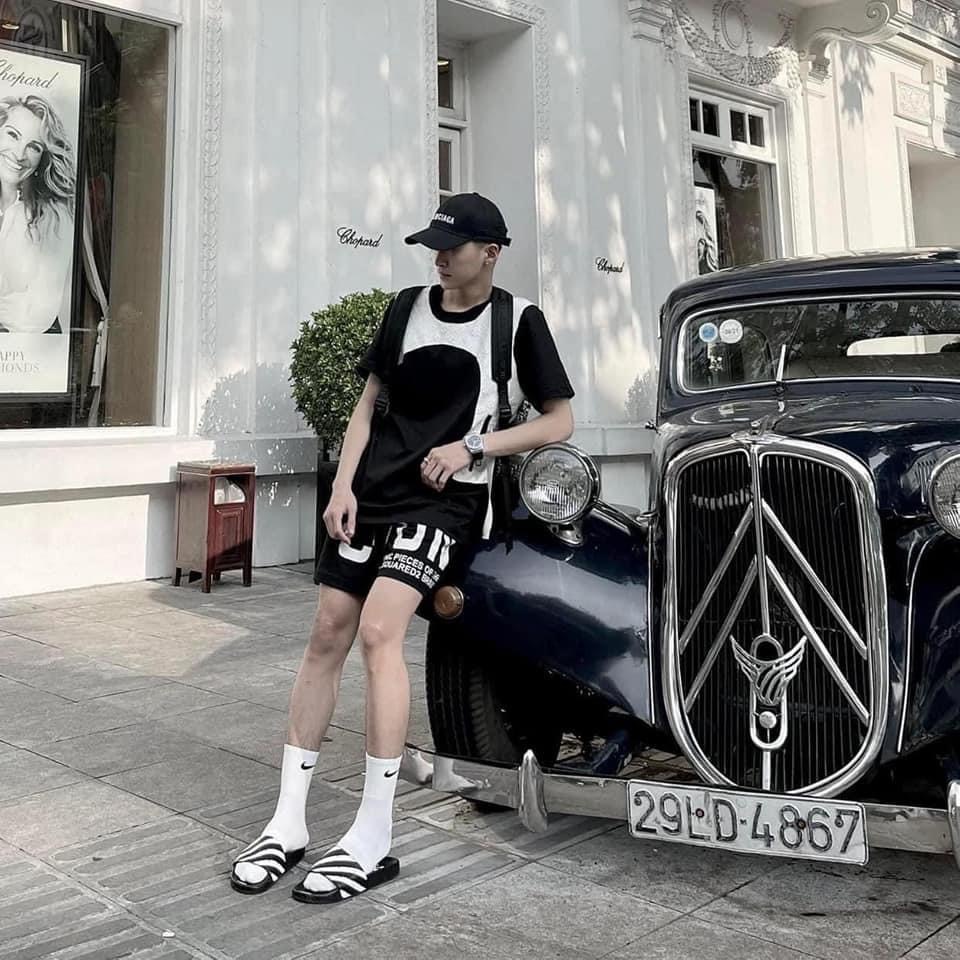 🔥HÀNG Quảng Châu🔥Dép HƯỞNG ĐÁ ,dép quai ngang off white nam nữ màu đen siêu đẹp