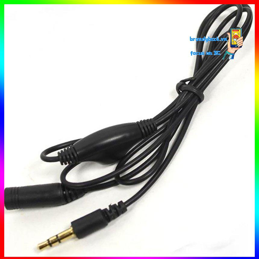 Cáp Nối Dài Âm Thanh 1M Tai Nghe Tai Nghe Đa Năng Tai Nghe 3.5Mm M/F Dây Âm Thanh Setero Có Điều Chỉnh Âm Lượng