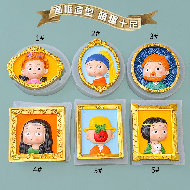 Sticker Silicone Dán Trang Trí Tủ Lạnh Hình Búp Bê Bí Ẩn
