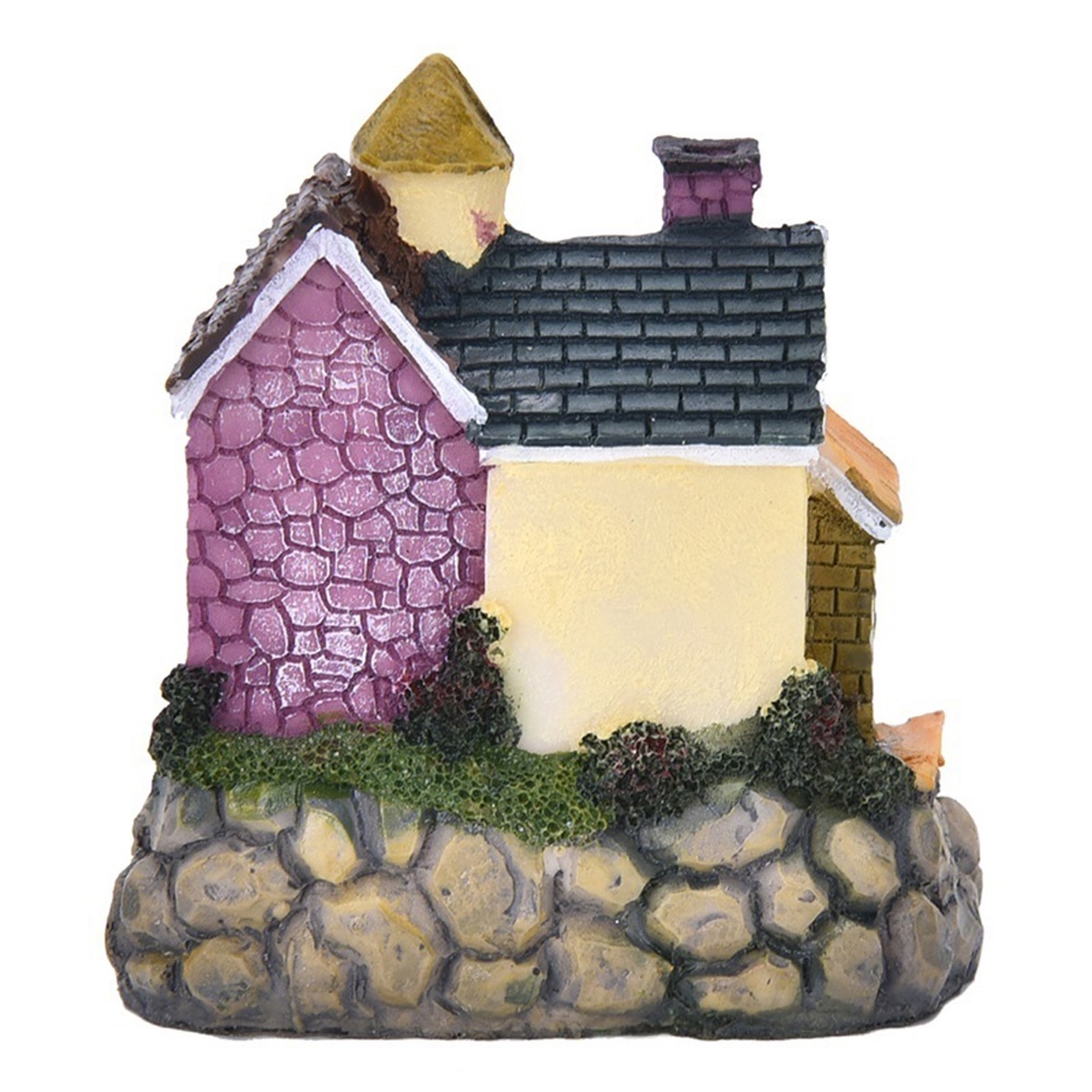 Đồ trang trí Ngôi Nhà Mini Bằng Nhựa Resin Trang Trí Tiểu Cảnh