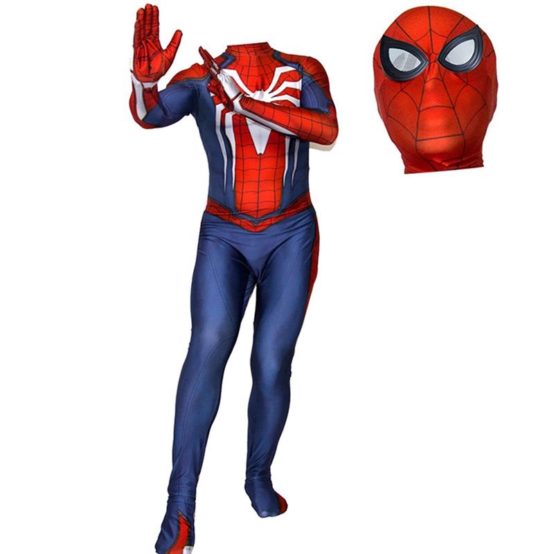 Adult Kids PS4 Insomniac Spider-man Cosplay Costume 3D Print Spidey Zentai Suit