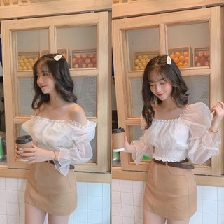 Áo lưới khoét vai công chúa U28023