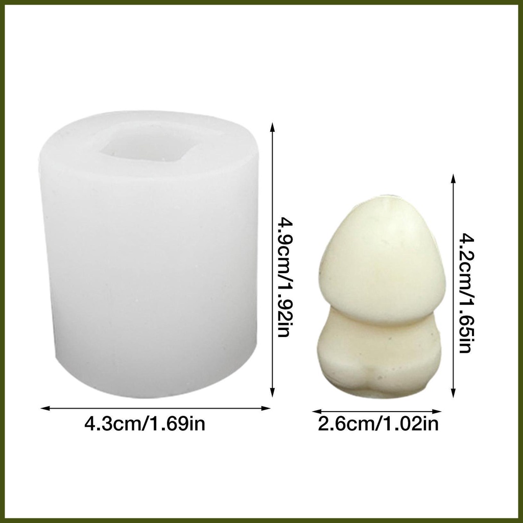 Khuôn Silicone Tạo Hình Làm Bánh Kẹo / Xà Phòng Hình Quả Dick 3D Sáng Tạo