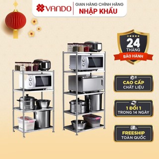 [ 𝐈𝐍𝐎𝐗 𝟑𝟎𝟒 ] Kệ INOX, Kệ lò vi sóng Đa Năng, Để Đồ Nhà Bếp, Giá Tủ để đồ thông minh