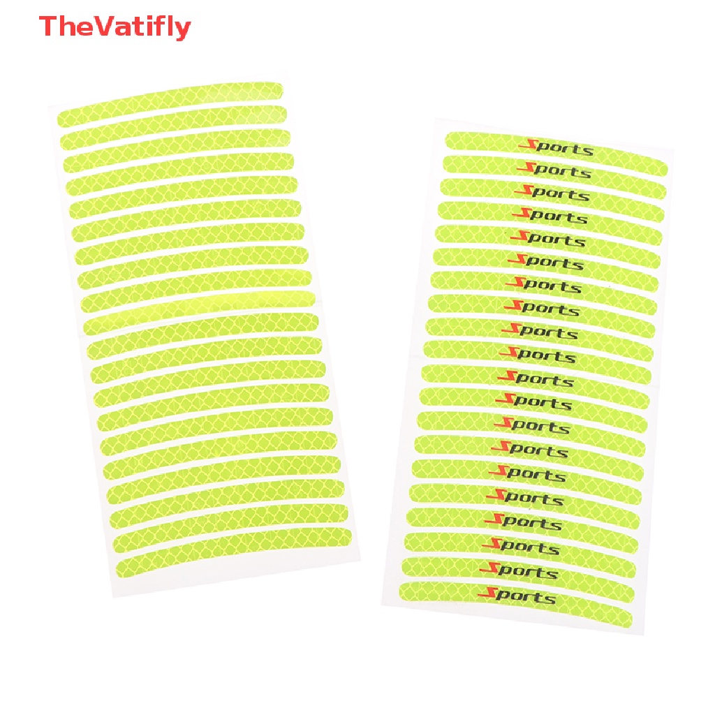 Set 20 Miếng Dán Phản Quang Cảnh Báo Trang Trí Bánh Xe Hơi