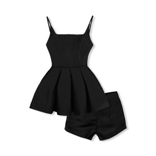 Set Short Pleated String Top 