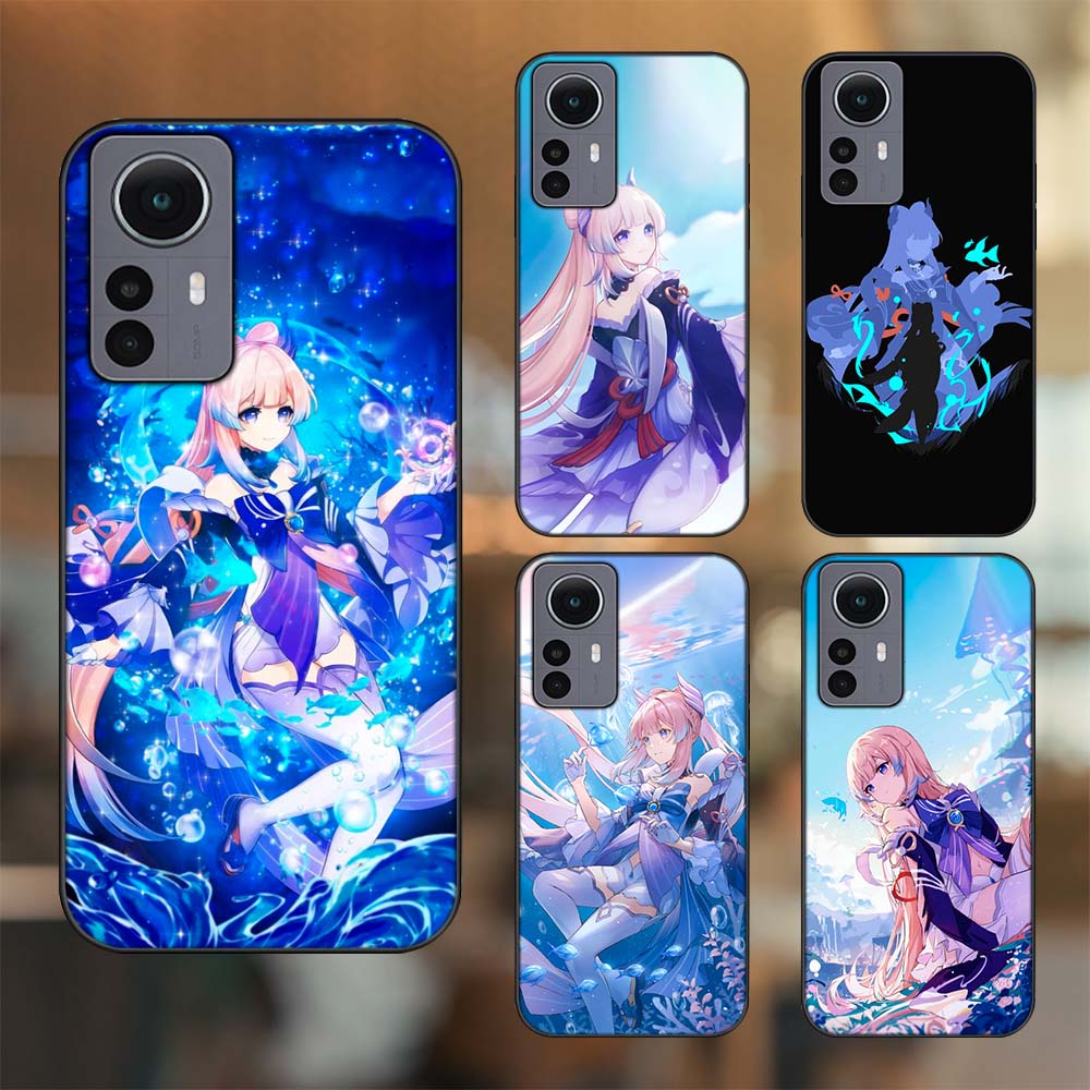 Ốp lưng Xiaomi 12 Pro 5G viền đen in hình Sangonomiya Kokomi Genshin Impact