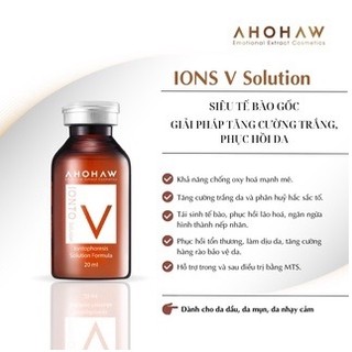 Tế Bào Gốc V Cao Cấp Ahohaw Ion V Solution