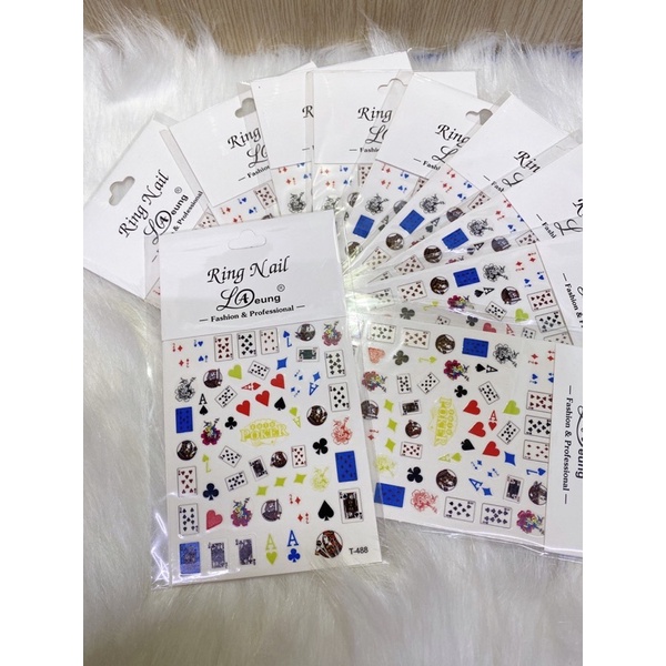 Ticker dán móng,ticker bài,ticker xuân