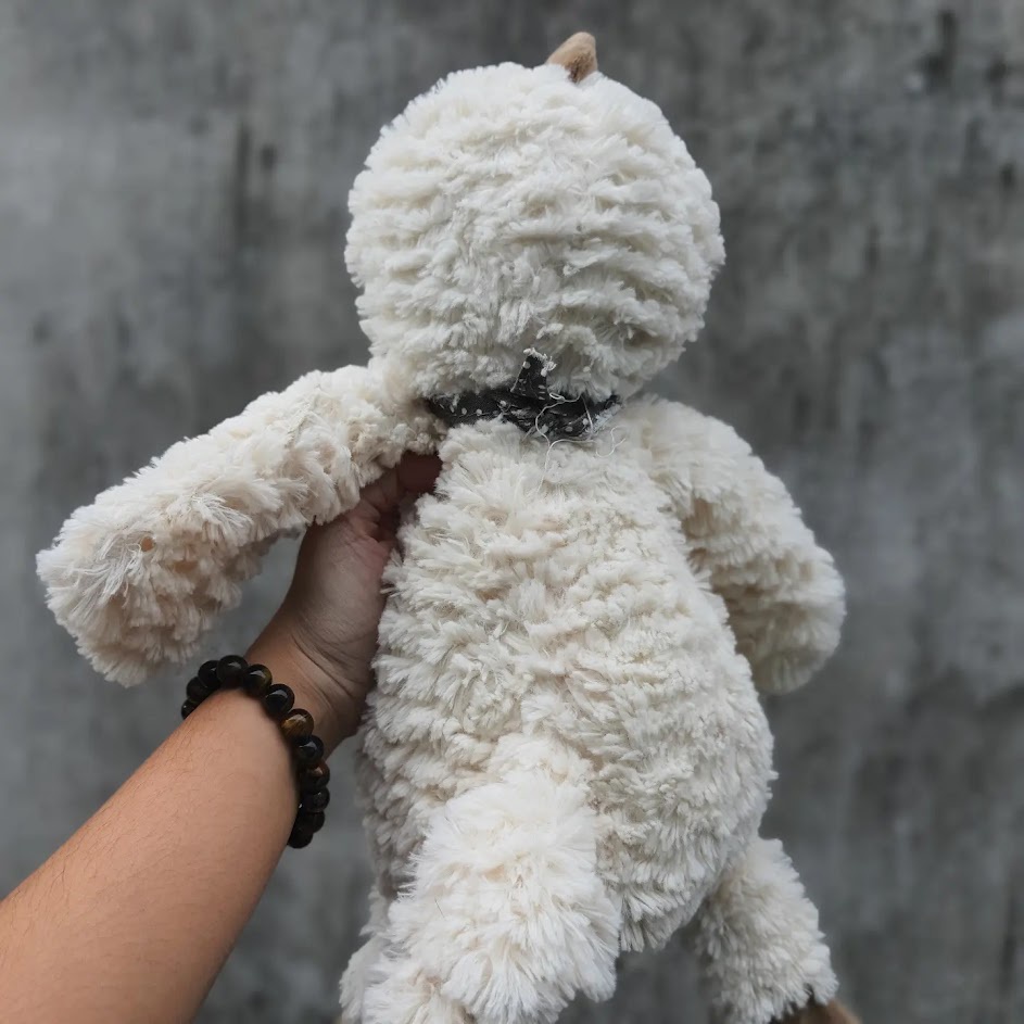 Gấu Bông Gà Lông Mịn Đeo Khăn Cho Bé