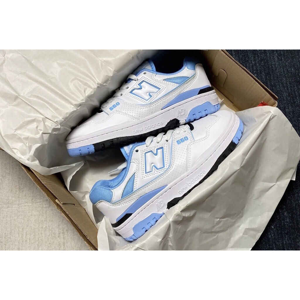 Giày 𝐍𝐞𝐰 𝐛𝐚𝐥𝐚𝐧𝐜𝐞 𝟓𝟓𝟎  'White Green' B550, NB550 xanh lá bản SC BẢN NEW,Nb550 TRẮNG ,Xanh Lá , Xanh Biển