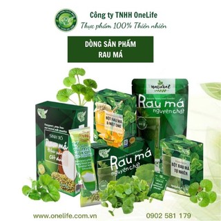 Combo bột rau má nguyên chất + rau má đậu xanh cốt dừa onelife