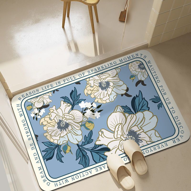 Thảm lót cửa chùi chân Mềm Mại Hình Chữ Nhật Thấm Hút Tốt Chống Trượt