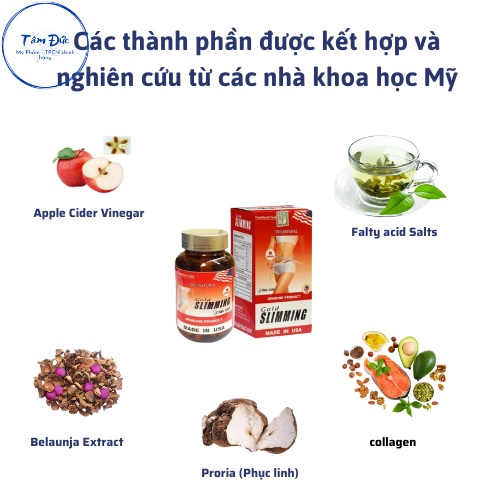 Viên Uống giảm cân Gold Slimming, giảm cân hiệu quả, an toàn hộp 30 viên