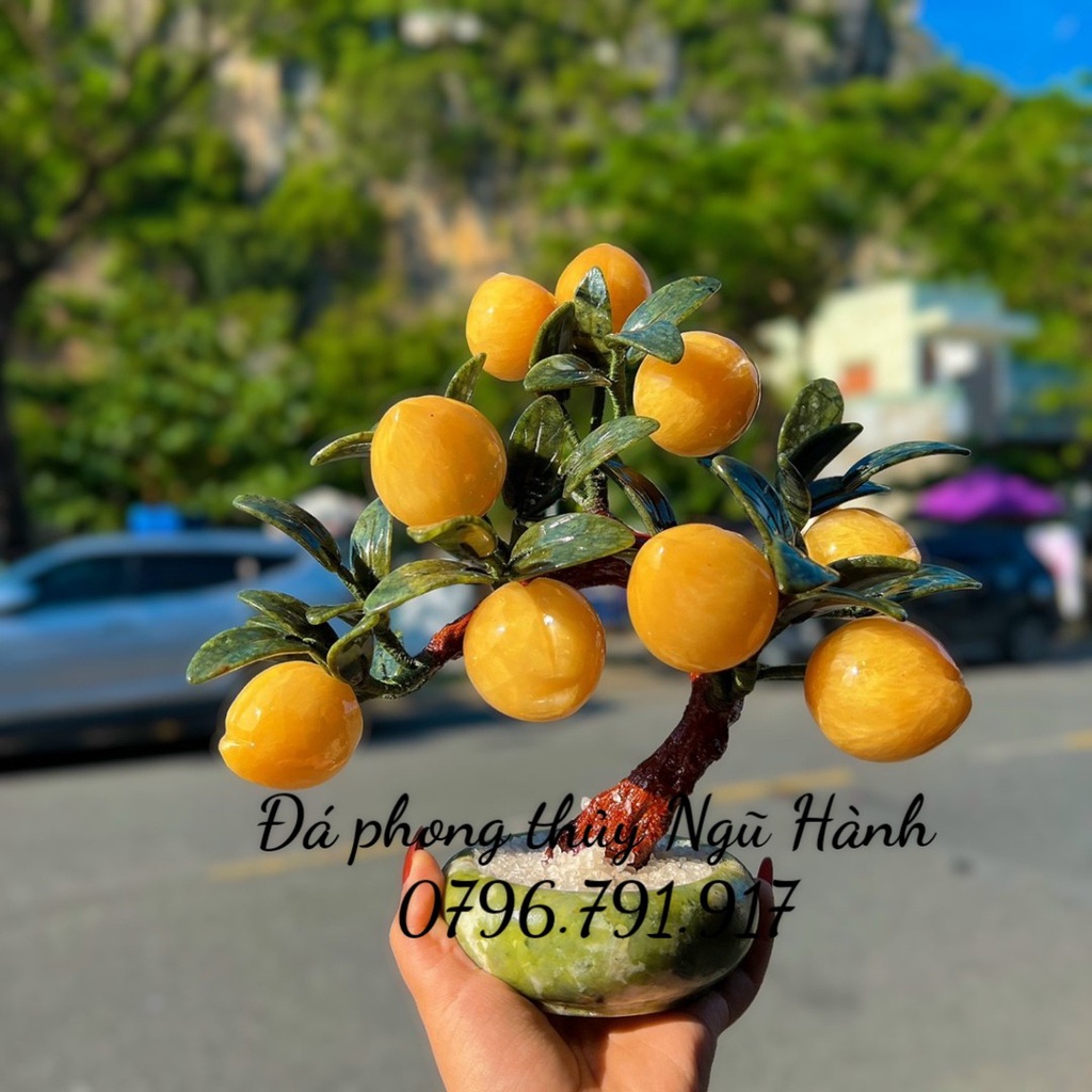 Cây đào đá ngọc hoàng long & đá thach anh hồng đế tròn siêu đẹp - hàng đẹp kiểm định